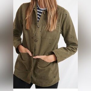 MARINE LAYER women’s green olive long sleeve jacket size M